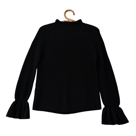 Banana Republic | Ruffle Sleeve Ribbed Knit Sweater Size S - Picture 5 of 11